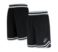 Ultra Game UNK NBA - Pantalones Cortos de Baloncesto para Hombre, de Malla, Tejido Activo, Logotipo del Equipo, Color Negro - GSM3547F-SA-XLarge, XL, Negro