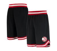 Ultra Game UNK NBA - Pantalones Cortos de Baloncesto para Hombre, de Malla, Tejido Activo, Logotipo del Equipo, Color Negro - GSM3547F-AH-XLarge, XL, Negro
