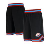 Ultra Game UNK NBA - Pantalones Cortos de Baloncesto para Hombre, de Malla, Tejido Activo, Logotipo del Equipo, Color Negro - GSM3547F-OK-Medium, Medium, Negro