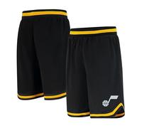 Ultra Game UNK NBA - Pantalones Cortos de Baloncesto para Hombre, de Malla, Tejido Activo, Logotipo del Equipo, Color Negro - GSM3547F-UJ-Medium, Medium, Negro