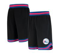 Ultra Game UNK NBA - Pantalones Cortos de Baloncesto para Hombre, de Malla, Tejido Activo, Logotipo del Equipo, Color Negro - GSM3547F-PH-Medium, Medium, Negro