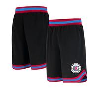 Ultra Game UNK NBA - Pantalones Cortos de Baloncesto para Hombre, de Malla, Tejido Activo, Logotipo del Equipo, Color Negro - GSM3547F-LC-Large, Large, Negro