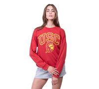 Ultra Game Womens CVC Fleece Crew Athletic Sweatshirts, Cardinal Red, Small