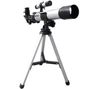 Ultra HD, 90X Astronomía Espacial para Principiantes, Refractor de astronomía de 40 mm para astronomía con 2 oculares, Trípode, Adultos Ultra Claro Viajes, Blanco, para Interiores/Exteriores.