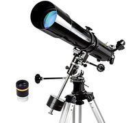 Ultra HD, Profesional para Principiantes en astronomía y Adultos: telescopio astronómico refractivo de 150 aumentos con trípode, Adaptador para teléfono, buscador y Filtro Lunar. Doble de comodid