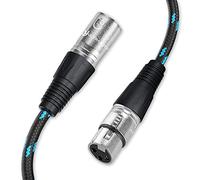 Ultra HDTV Cable de altavoz XLR - Cable de audio HiFi de 12,5 m - Conector XLR a toma XLR - Conector metálico con mecanismo de encaje a presión y funda de nailon con protección contra dobleces