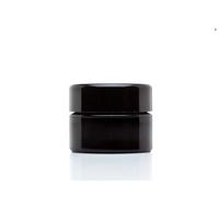 ULTRA JARS Tarro cosmético de cristal ultravioleta de 15 ml con tapa de rosca negra, hermético, a prueba de fugas, recipiente de almacenamiento UV, olla recargable con tapa