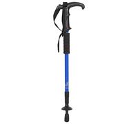 Ultra Ligero Aluminio 6061 3 sección Pole de Senderismo telescópico Ajustable Polpe Plegable Portable Senderismo Palabra para Caminar 3 sección Manija Curva Diseño de Escalada al