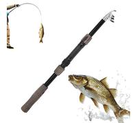 Ultra Light Fishing Pole - Telescopic Fishing Rod, 180cm Lightweight Portable Pole Rod, 45cm Size + Multi Section Build Bass F́ishing Ŕod, Fiber For Surf Bass & Backpack