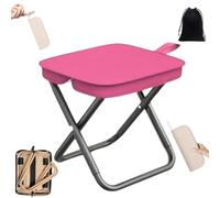 Ultra-Light Portable Folding Chair, Compact Pop Up Stool with Carry Bag, Small Handbag Stool for Camping, Travel, Hiking, Fishing, Picnic, Barbecue, Outdoor Activities, Space Saving Foldable Seat