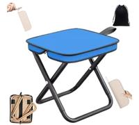 Ultra-Light Portable Folding Chair, Compact Pop Up Stool with Carry Bag, Small Handbag Stool for Camping, Travel, Hiking, Fishing, Picnic, Barbecue, Outdoor Activities, Space Saving Foldable Seat