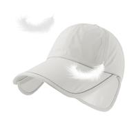 Ultra Lightweight Running Hat, Breathable Sun Mesh Headwear, 7x5 Inches Golf Cap with Adjustable Buckle, Reflective Nylon Tennis Gear, Cooling Sport Visor with Quick Dry Fabric, Fishing Hat for Beach