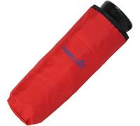 Ultra Mini paraguas de bolsillo para mujer, color liso, rojo (Rojo) - .