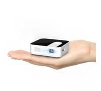 Ultra Mini Pico Proyector de bolsillo, 1080P compatible con proyector portátil DLP LED, batería recargable integrada y altavoz, microproyector inalámbrico con WiFi y Bluetooth, compatible con teléfono