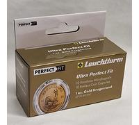 Ultra Perfect·Fit - Cápsulas para monedas de 1 oz, color dorado Krugerrand - Cápsulas de monedas de primera calidad, 10 unidades