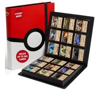 Ultra Pro 14573 Pokemon Poke Ball 9 Pocket Pro Binder | Capacidad para 360 tarjetas con funda con bolsillos laterales, cierre de correa elástica y 40 páginas integradas para un