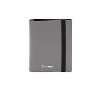 Ultra Pro- 2 Pocket Binder Carpeta Eclipse Pro de 2 Bolsillos, Gris Ahumado, Liso, Color Negro, Medium (E-15374)