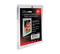 Ultra Pro 25 1 Screw Thick Holder (100pt) 25 Individually Sealed Holders - Screwdown for Thick Baseball, Football, Hockey, Basketball Cards Like Jersey, Relics, Patches by