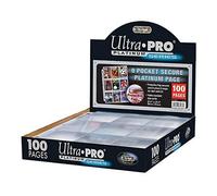 Ultra Pro 84732 "100 Pages Secure Platinum 9 Pocket Pages 3 Hole Album
