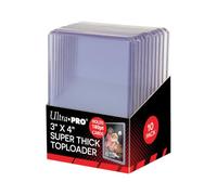 Ultra Pro Cargadores Superiores de 3 x 4 Pulgadas súper Gruesos 180PT (10 Unidades), Accesorios, Transparente, 3 x 4 Inch