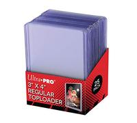 Ultra Pro Cargador superior regular transparente de 3 x 4 pulgadas, 25 quilates