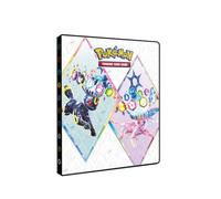 Ultra PRO - Carpeta de 4 bolsillos Escarlata y Púrpura para cartas Pokémon, con Espeon, Umbreon, Glaceon y Leafeon teracristalizados, para 80 cartas estándar y 4 de gran formato.