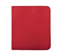 Ultra pro - carpeta pro con 12 bolsillos con cremallera, color rojo