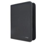Ultra PRO Carpeta profesional de 4 bolsillos con cremallera de alta calidad: sostiene, almacena y protege 80 tarjetas de tamaño estándar, tarjetas deportivas, tarjetas de béisbol, tarjetas