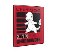 Ultra PRO - Charmander - Cartera de 4 bolsillos para Pokémon, carpeta de tarjetas Pokémon, organizador de tarjetas intercambiables, cartera de almacenamiento de TCG, tarjetero coleccionable, funda