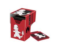Ultra Pro - Charmander Full View Deck Box para Pokémon | TCG Storage Full View tapa autoblocante con capacidad para 75 tarjetas de doble manga compatible con divisor de barajas organizador de tarjetas