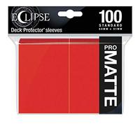 Ultra Pro E-15616 Eclipse - Mangas mate estándar (100 unidades), color rojo