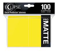 Ultra Pro Eclipse-Fundas estándar Mate (100 Unidades), Color Amarillo limón, (15620)