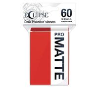 Ultra pro - eclipse mate mangas pequeñas paquete de 60 - apple rojo