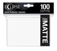 Eclipse Matte Standard Card Sleeves: Arctic White (100)