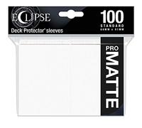 Ultra Pro - Eclipse Standard Matte Sleeves - Paquete de 100 unidades - Blanco ártico