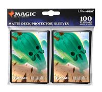 Ultra Pro - Final Fantasy X Universe Beyond Cactuar 100ct Deck Protector Plays for Magic: The Gathering | Accessori per le carte di trading da collez