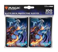 Ultra PRO - Final Fantasy x Universes Beyond Bahamut and Ifrit 100ct Deck Protector Sleeves for Magic: The Gathering | Trading Card Accessories, Collectible Card Game Gear