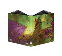 Ultra PRO - Magic: The Gathering Commander Masters 9-Pocket PRO-Binder Ft. The Ur-Dragon Art Cover - Capacidad para 360 tarjetas de tamaño estándar de forma segura, protege tarjetas comerciales,