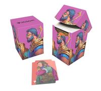 Ultra Pro - Modern Horizons 3 Satya, Aetherflux Genius 100+ Deck Box® for Magic: The Gathering, organizador de tamaño estándar, protector de tarjetas de doble manga, tapa autobloqueante, caja de