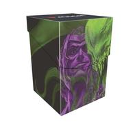 Ultra Pro - MTG Duskmourn 100+ Deck Box Ft. Tyvar, el Pummeler for Magic: The Gathering, protege y almacena hasta 100 tarjetas estándar de doble manga para MTG, tapa segura, arte MTG vibrante