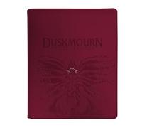 Ultra PRO - MTG Duskmourn - Carpeta profesional de cuero espeluznante con 9 bolsillos, almacena y protege hasta 360 tarjetas de tamaño estándar en bolsillos laterales, símbolo artístico MTG en