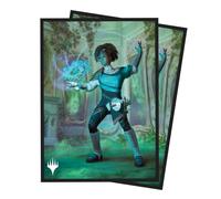 Ultra PRO - MTG Duskmourn - Fundas protectoras de cubierta de 100 unidades Commander Zimone, Mystery Unraveler, fundas de tarjetas de tamaño estándar con tecnología ChromaFushion duradera, fundas para
