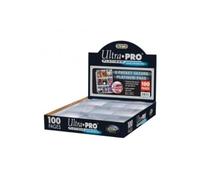 Ultra Pro Páginas con 9 bolsillos de 7 cm para guardas cartas, Platinum 84732; 100 páginas