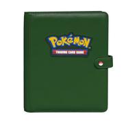 Ultra PRO Pokemon - Carpeta de juego de cartas coleccionables de alta calidad, piel sintética verde, 4 bolsillos, capacidad para 160 tarjetas
