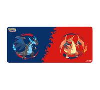 Ultra Pro Pokémon TCG Mega Charizard X & Mega Charizard Y - Tapete de juego de mesa de 6 pies - Parte trasera de goma antideslizante - Parte superior de tela suave - 72 x 30 pulgadas