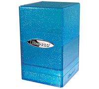 Ultra PRO - Satin Tower 100+ Card Deck Box (Glitter Blue) - Protect Your Gaming Cards, Sports Cards or Collectible Cards In Ultra Pro's Stylish Glitter Deck Box, Perfect for Safe Traveling