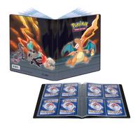 Ultra PRO,Serie Galería: Abrasadora Summit Portafolio de 4 bolsillos para Pokémon ft. Charizard, Salazzle, Torkoal y Alolan Marowak, tarjetas de juego, tarjetas coleccionables