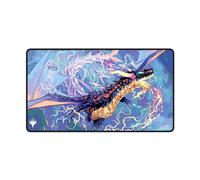 Ultra Pro - Tarkir Dragonstorm neriv The Storm Front Black Stitched Playmat para Magic: The Gathering | Mat de la mesa de juegos Card Game Accessory
