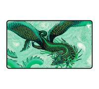 Ultra Pro - Tarkir Dragonstorm Teval rbitro de la virtud Playmat Black Stitched For Magic: The Gathering | Mat de la mesa de juegos Card Game Access