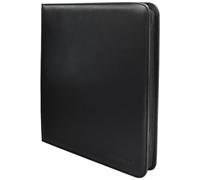 Ultra PRO,Vivid Carpeta profesional con cremallera de 12 bolsillos (negro), tarjetas deportivas o tarjetas coleccionables, almacena y protege hasta 480 tarjetas